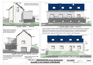 permis de construire agrandissment ossature bois Architecte tours 37